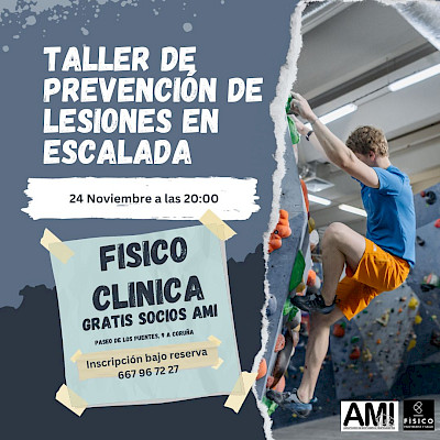 TALLER DE PREVENCIÓN DE LESIÓNS EN ESCALADA