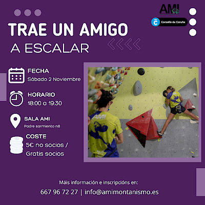 TRAE UN AMIGO A ESCALAR