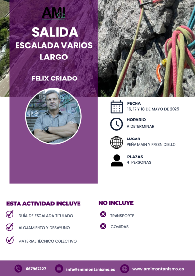 SALIDA DE VARIOS LARGO EQUIPADOS