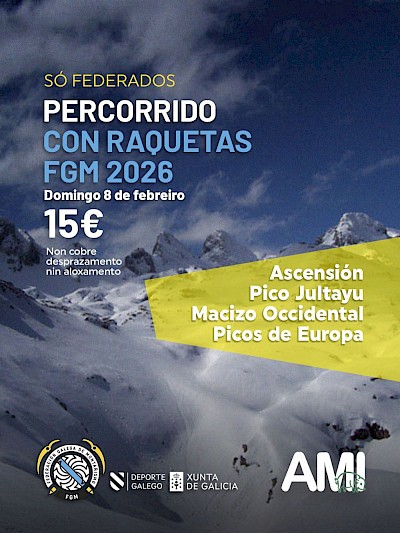 PERCORRIDOS CON ESQUIS E RAAQUETAS DE NEVE FGM 2026
