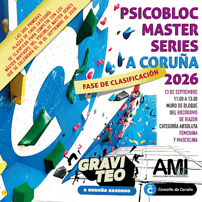 PSICOBLOC MASTER SERIES A CORUÑA 2026 -FASE DE CLASIFICACIÓN